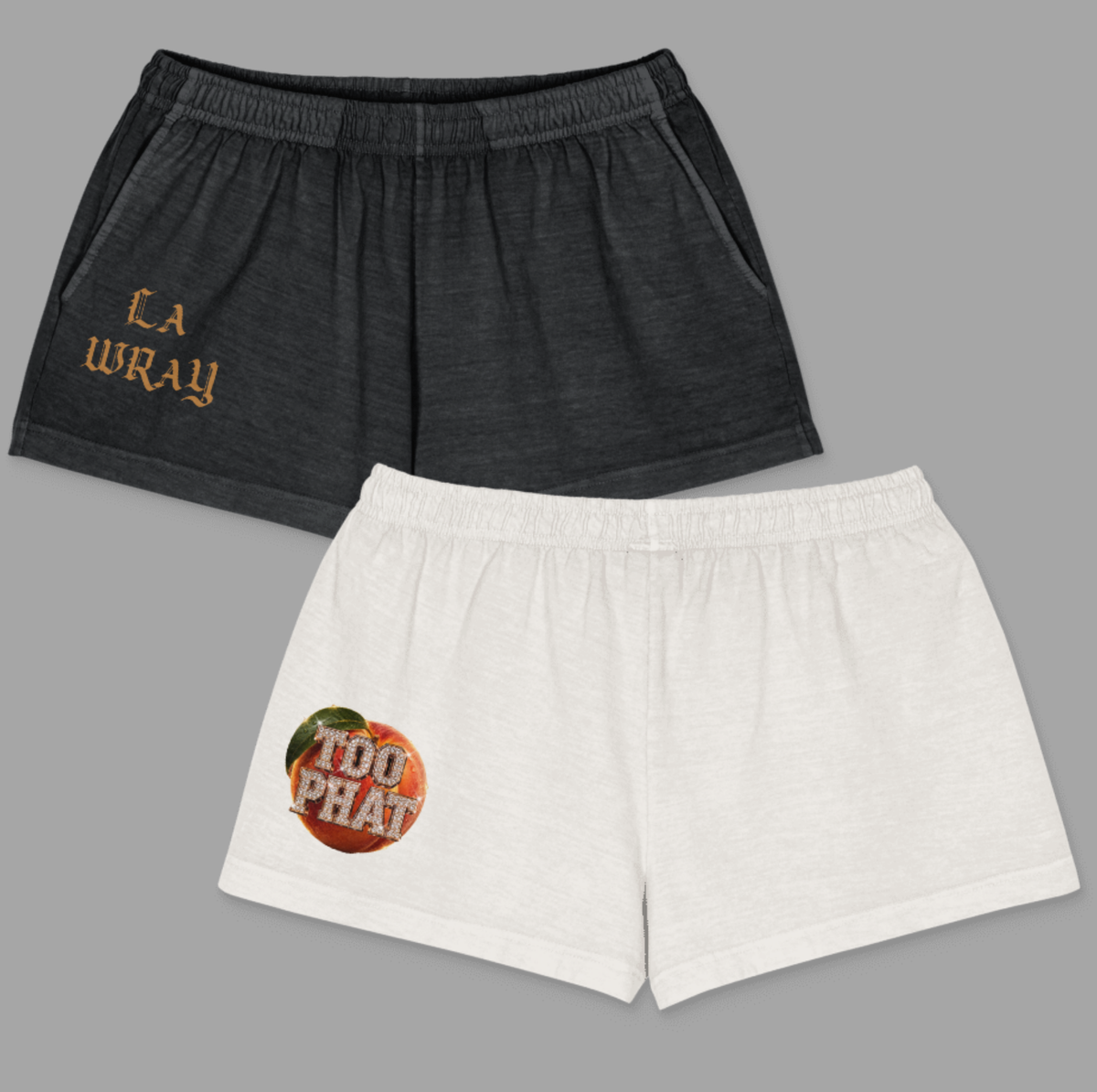 TOO PHAT  garment-dyed shorts